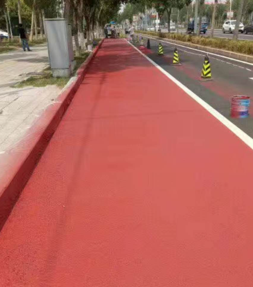 长治彩色路面喷涂施工要点